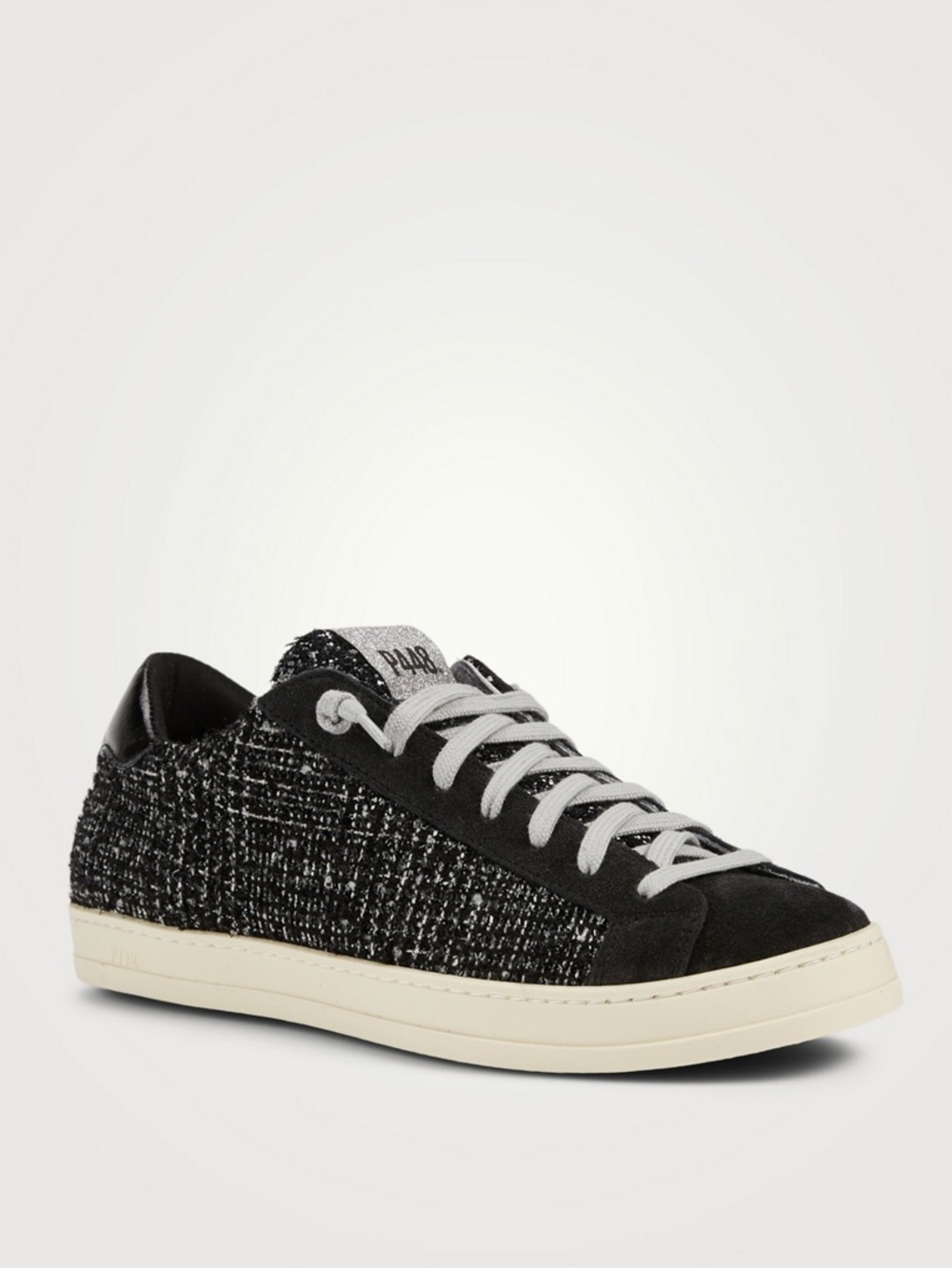 P448 John Tweed Sneakers Womens 38 Quiet Luxury casual Chic Tweed Italian